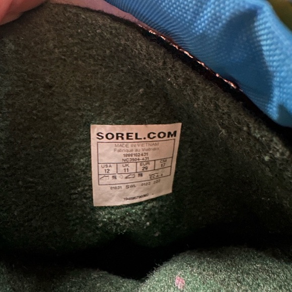 SOREL Children's Flurry Weather Boots Children's 12 - Picture 2 of 7